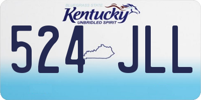 KY license plate 524JLL