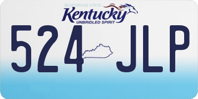 KY license plate 524JLP
