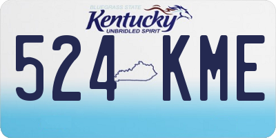 KY license plate 524KME