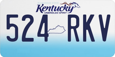 KY license plate 524RKV