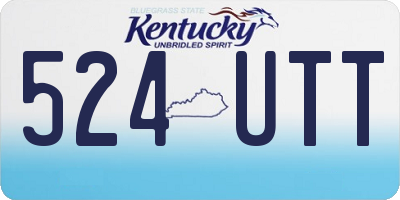 KY license plate 524UTT