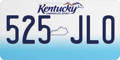 KY license plate 525JLO