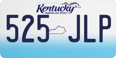 KY license plate 525JLP