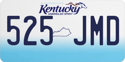 KY license plate 525JMD