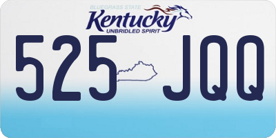KY license plate 525JQQ