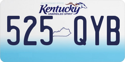 KY license plate 525QYB