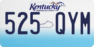 KY license plate 525QYM