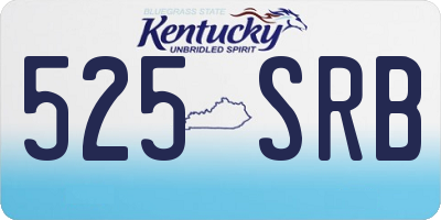 KY license plate 525SRB