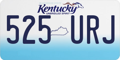 KY license plate 525URJ