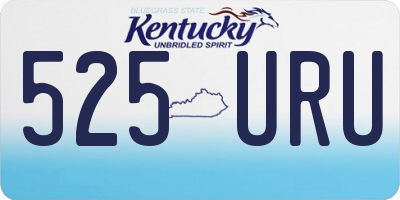 KY license plate 525URU