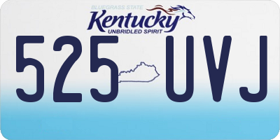 KY license plate 525UVJ