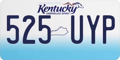 KY license plate 525UYP