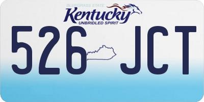 KY license plate 526JCT