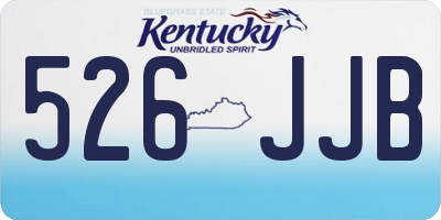 KY license plate 526JJB