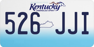 KY license plate 526JJI