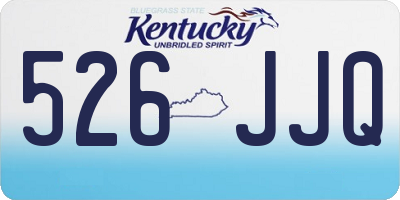 KY license plate 526JJQ