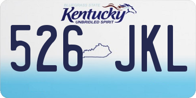 KY license plate 526JKL