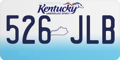 KY license plate 526JLB
