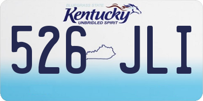 KY license plate 526JLI