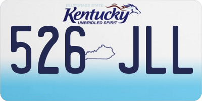 KY license plate 526JLL