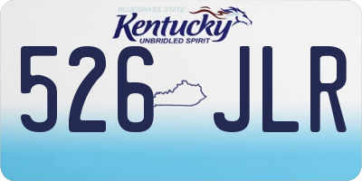 KY license plate 526JLR