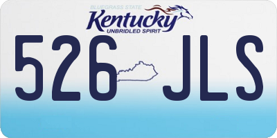KY license plate 526JLS