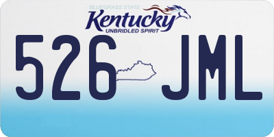 KY license plate 526JML