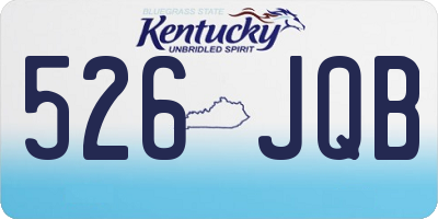 KY license plate 526JQB