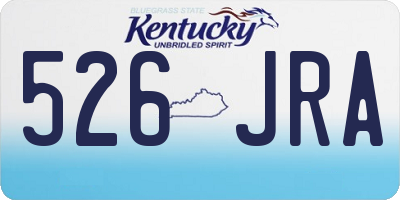 KY license plate 526JRA