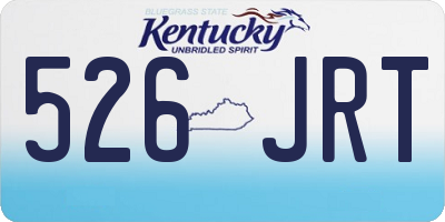 KY license plate 526JRT