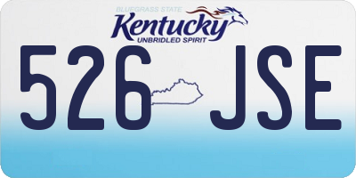 KY license plate 526JSE