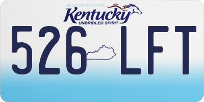 KY license plate 526LFT