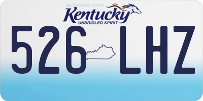 KY license plate 526LHZ