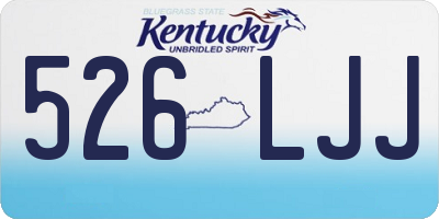 KY license plate 526LJJ