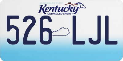 KY license plate 526LJL