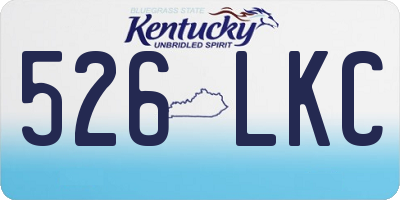 KY license plate 526LKC