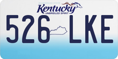 KY license plate 526LKE