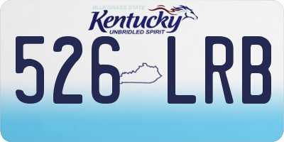 KY license plate 526LRB