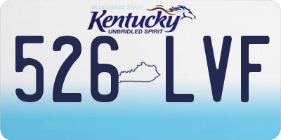 KY license plate 526LVF