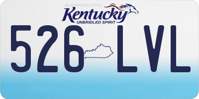 KY license plate 526LVL