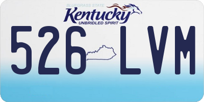 KY license plate 526LVM