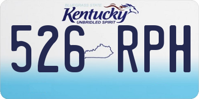 KY license plate 526RPH