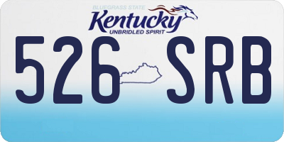 KY license plate 526SRB