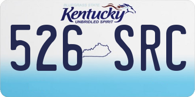 KY license plate 526SRC
