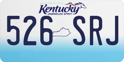 KY license plate 526SRJ