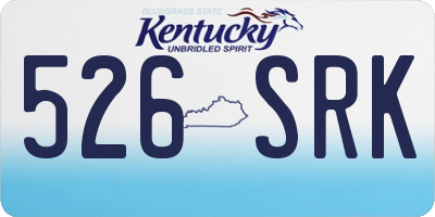 KY license plate 526SRK