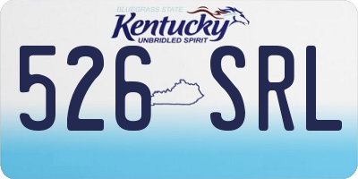 KY license plate 526SRL