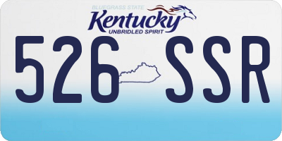 KY license plate 526SSR