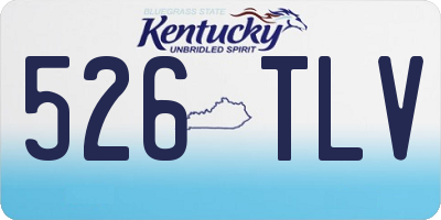 KY license plate 526TLV