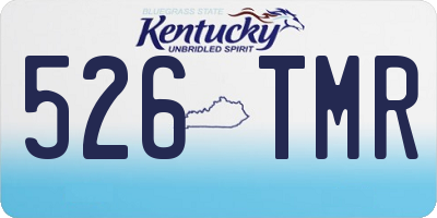 KY license plate 526TMR